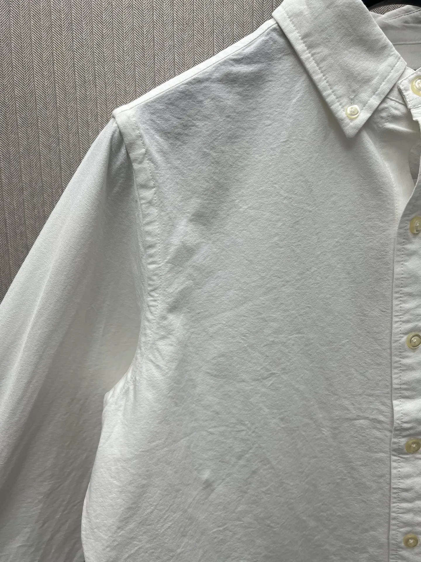 🅿️460 Polo 25ss new solid color logo embroidered buttoned long-sleeved shirt men's high version code number: XS.S.M.L.XL.